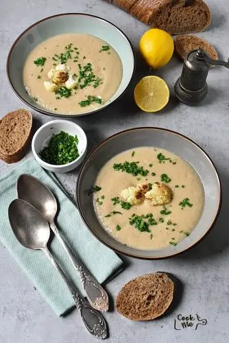 Creamy Roasted Cauliflower Soup