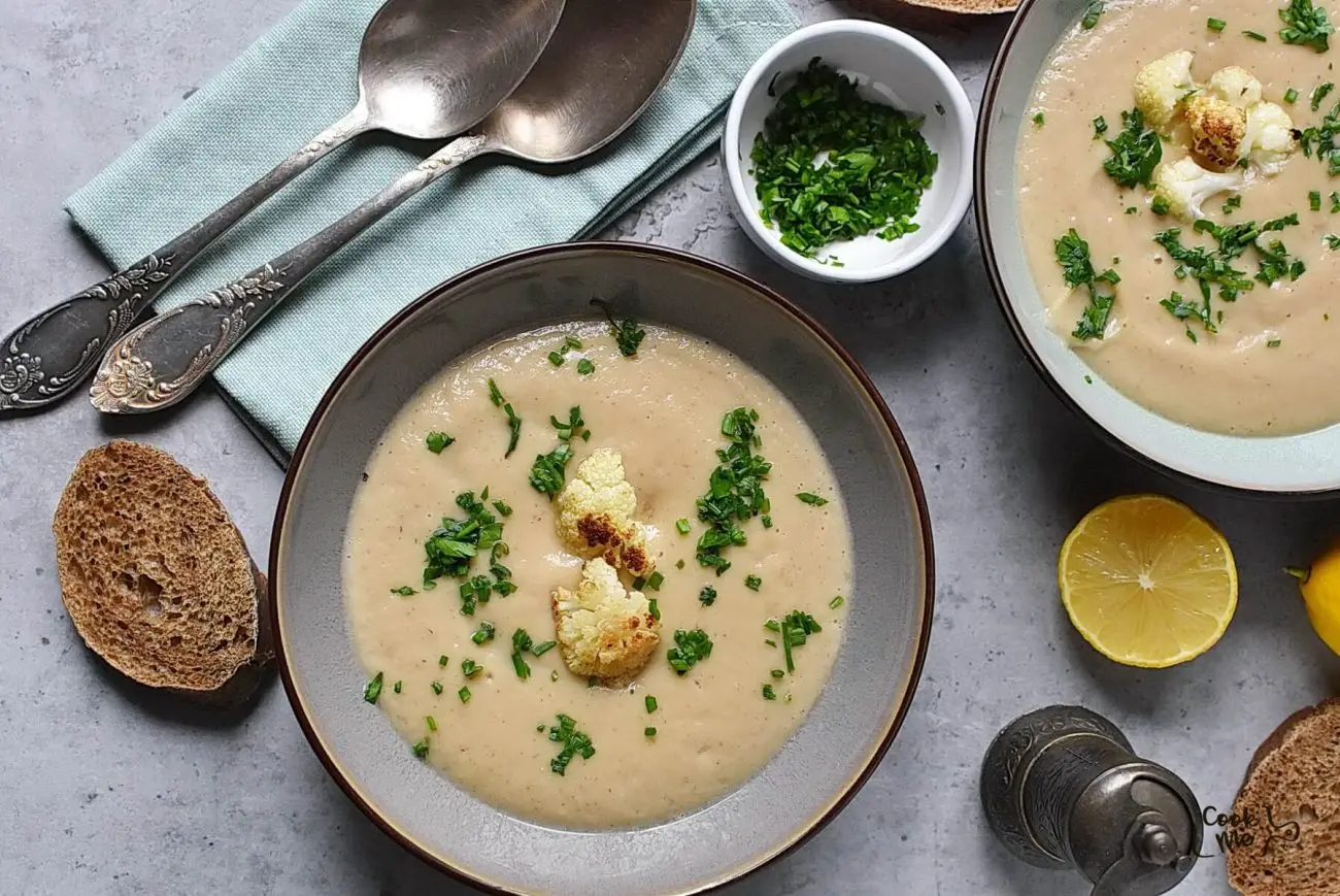 Creamy Roasted Cauliflower Soup