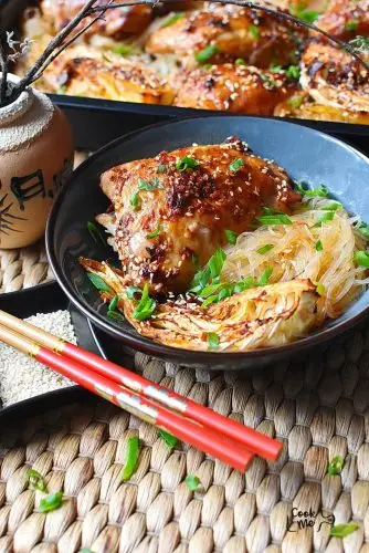 Gochujang Chicken Noodle Sheet Pan