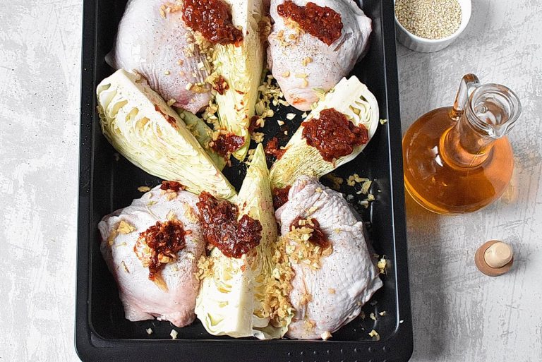 Step 2 - Gochujang Chicken Noodle Sheet Pan