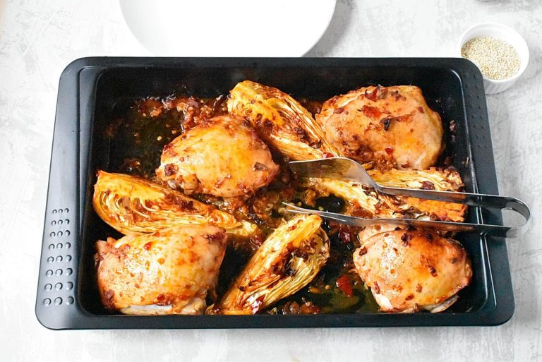 Step 3 - Gochujang Chicken Noodle Sheet Pan