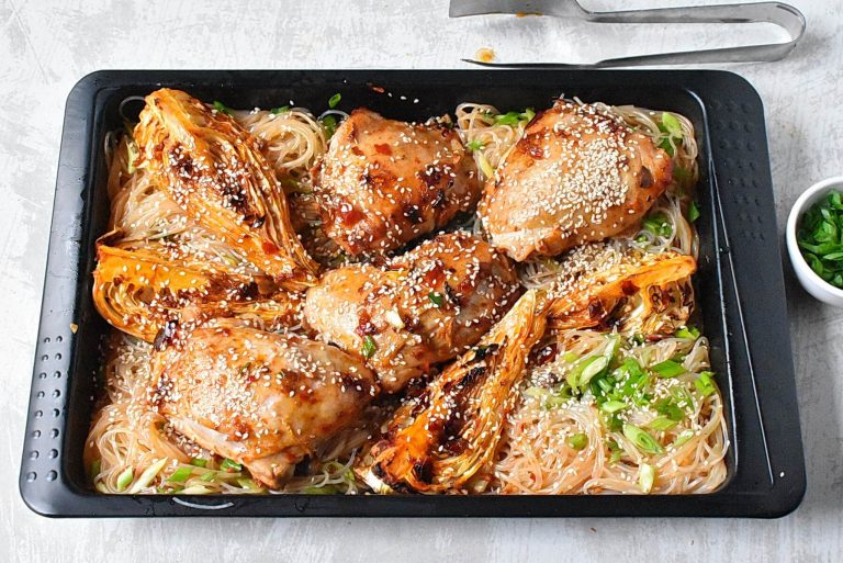 Step 5 - Gochujang Chicken Noodle Sheet Pan