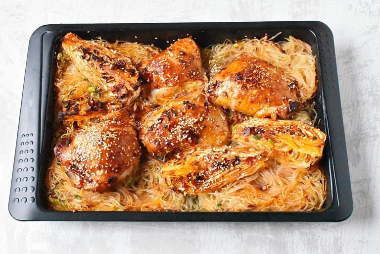 Step 6 - Gochujang Chicken Noodle Sheet Pan