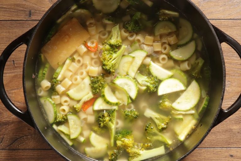 Step 5 - Kale Minestrone Soup with Sausage