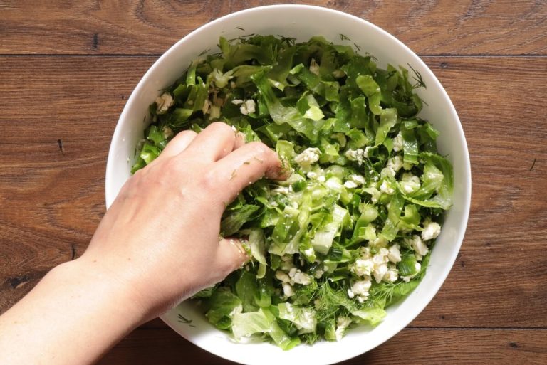 Step 4 - Maroulosalata (Greek Lettuce Salad)
