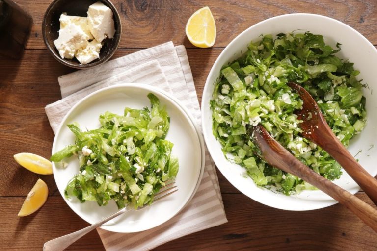 Step 5 - Maroulosalata (Greek Lettuce Salad)