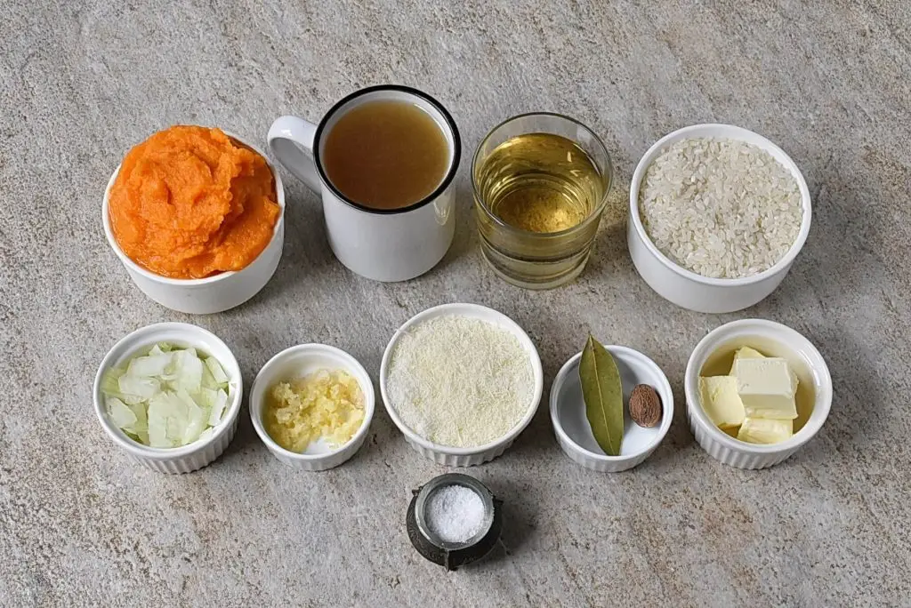 Ingredients for No-Stir Pumpkin Risotto