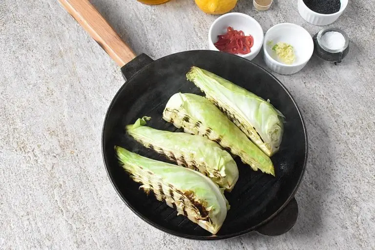 Step 3 - Roasted Hispi Cabbage with Garlic Tahini Sauce