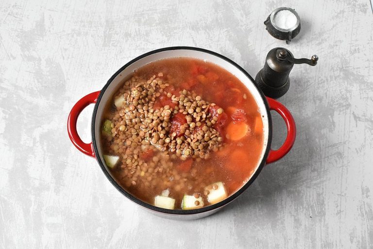 Step 3 - Sausage Lentil Soup