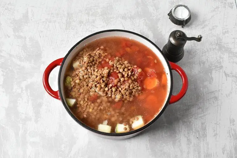 Step 3 - Sausage Lentil Soup