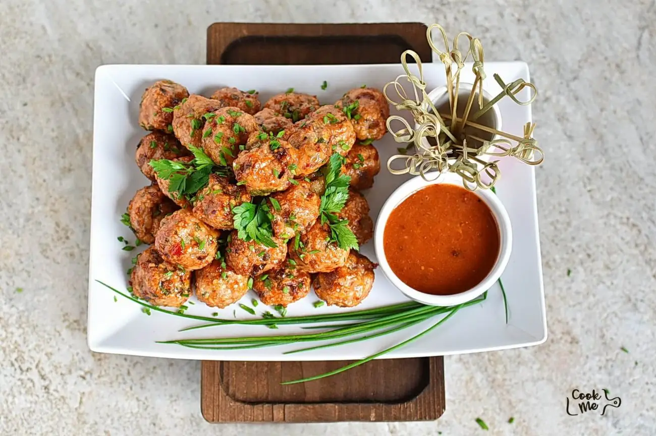 Baked Spicy Chicken Meatballs