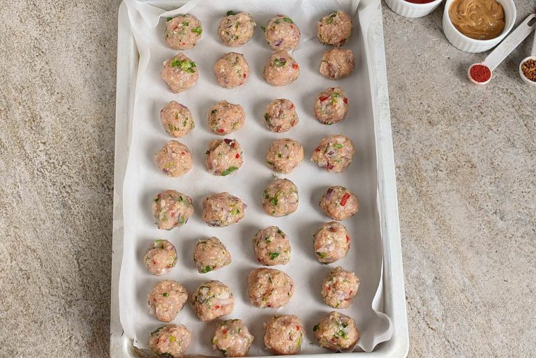 Step 3 - Baked Spicy Chicken Meatballs
