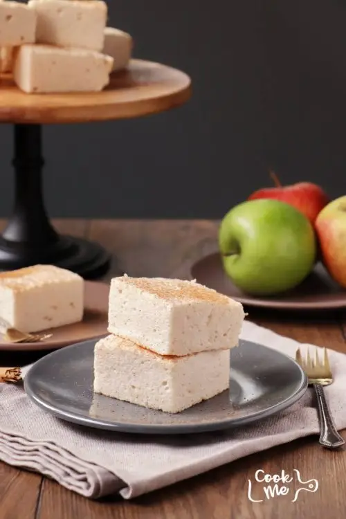 2-Ingredient Healthy Apple Cloud Cake