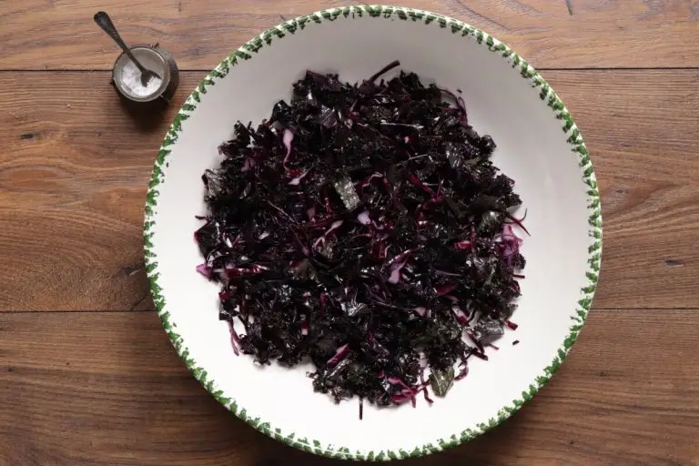Step 1 - Purple Kale Salad