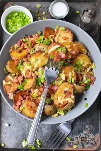 Cheesy Bacon Potatoes Roasted Recipe