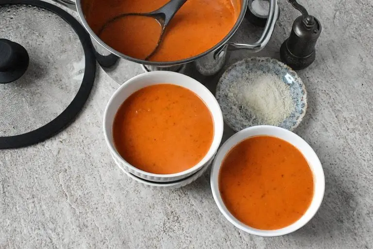 Step 9 - Creamy Parmesan Tomato Basil Soup