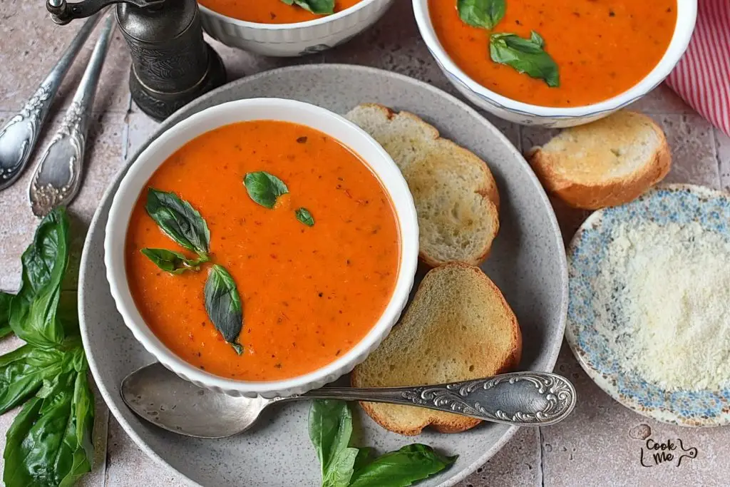 Creamy Parmesan Tomato Basil Soup