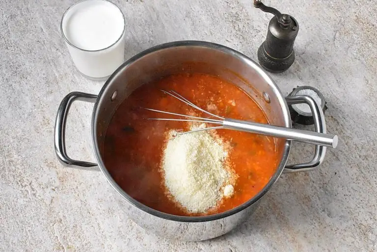 Step 6 - Creamy Parmesan Tomato Basil Soup