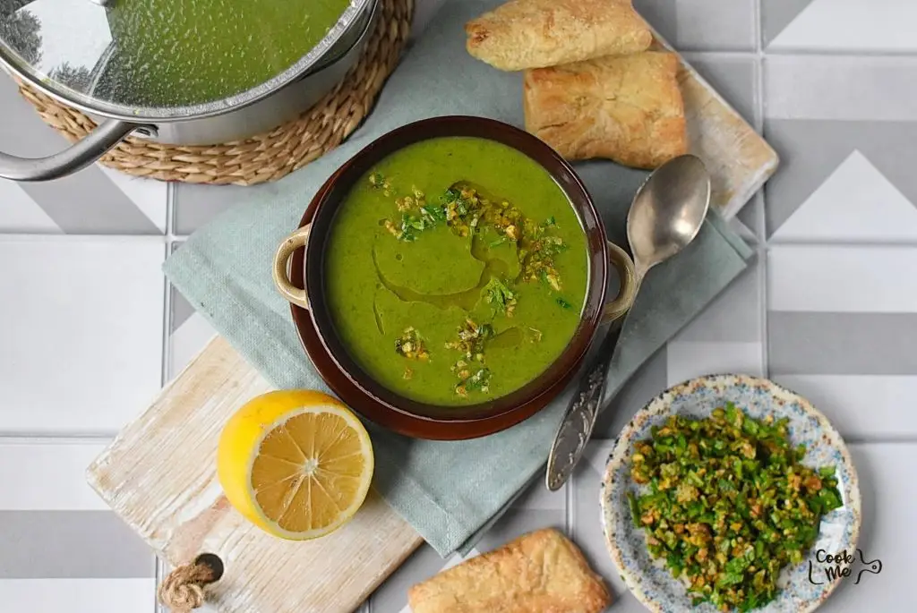 Spinach Potato Soup with Pistachio Gremolata