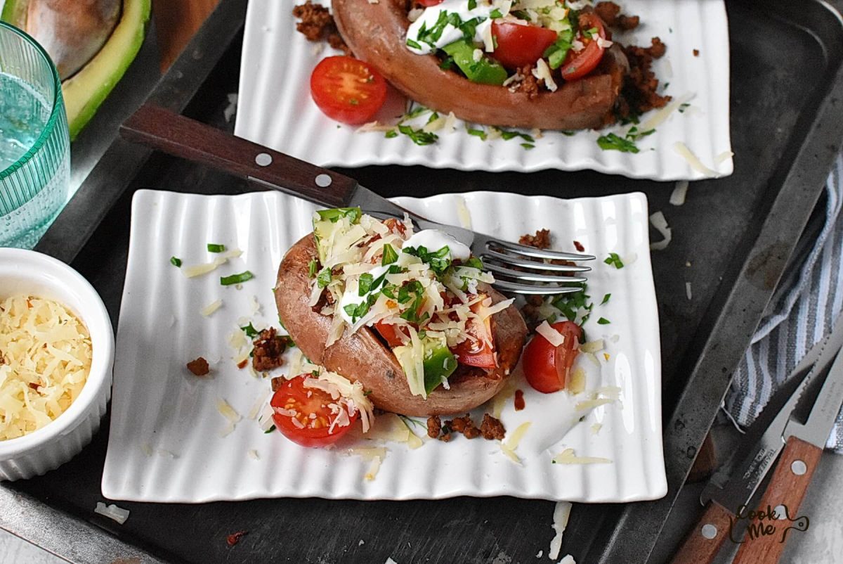 Sweet Potato Taco Boats with Ground Beef