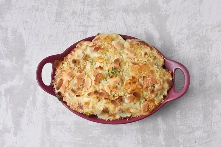 Step 9 - Vegan Cauliflower, Leek and Cheese Gratin