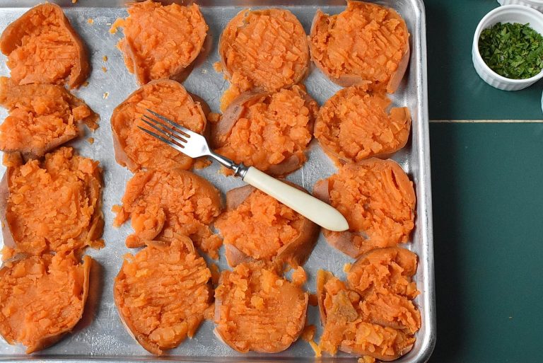 Step 3 - Crispy Smashed Sweet Potatoes: Sweet, Savory, and Simple