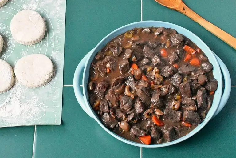 Step 14 - Mulled Wine-Braised Venison Cobbler with Cheese Scones