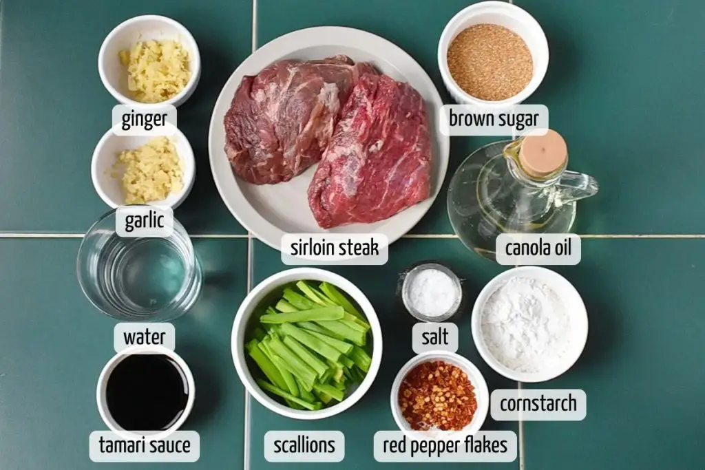 Ingredients for 30-Minute Mongolian Beef