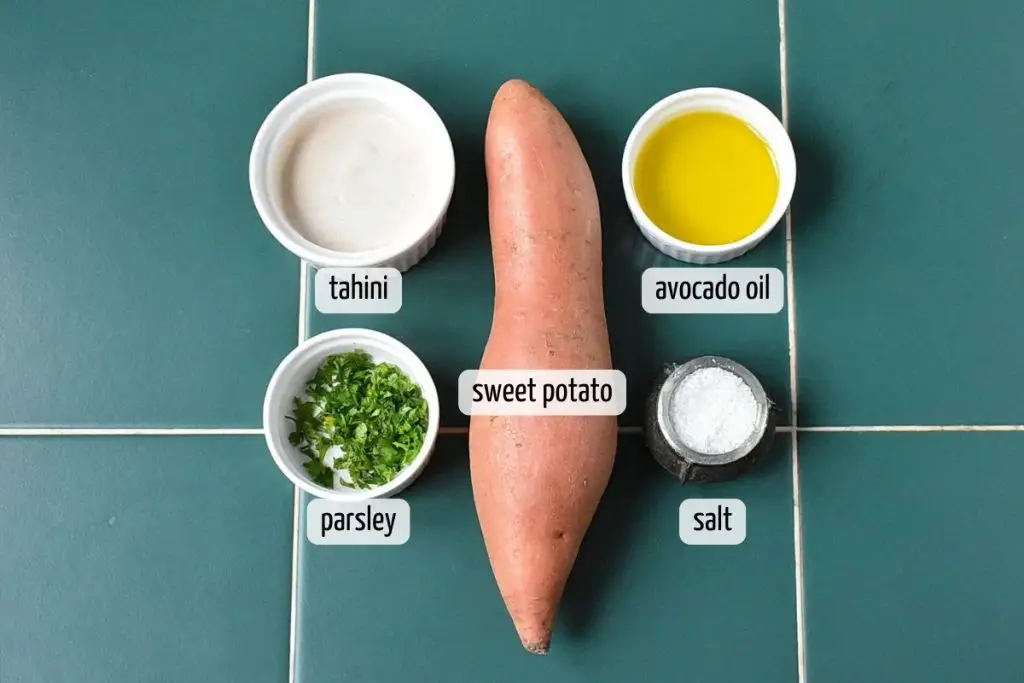 Ingredients for Fast Sweet Potato Recipe: Perfect Sweet Potatoes in 8 Minutes