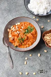 Slow Cooked Sweet Potato Stew with Peanut Butter A Nutritious Vegan Meal Recipe