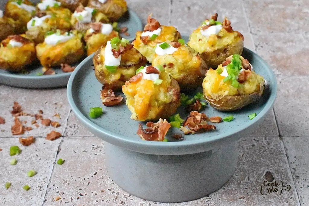 Twice Baked Potato Bites with Bacon & Cheese