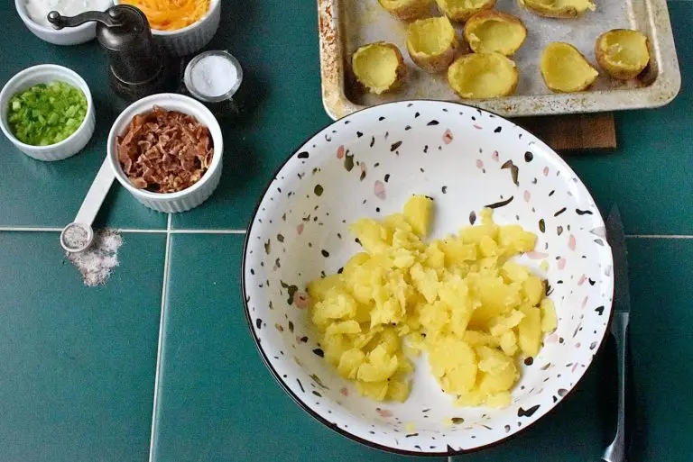 Step 4 - Twice Baked Potato Bites with Bacon & Cheese