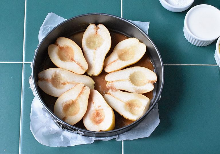 Step 3 - Upside Down Pear Cake: A Simple Recipe Using Fresh Pears