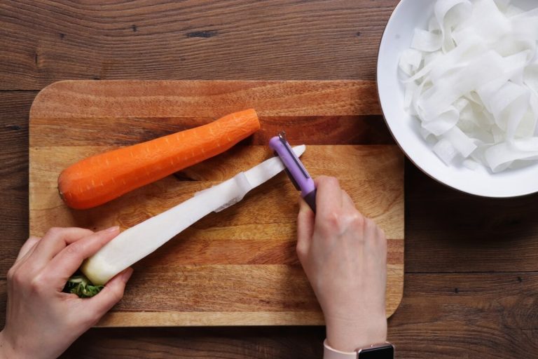 Step 1 - Daikon Carrot Salad with Sesame Ginger Dressing