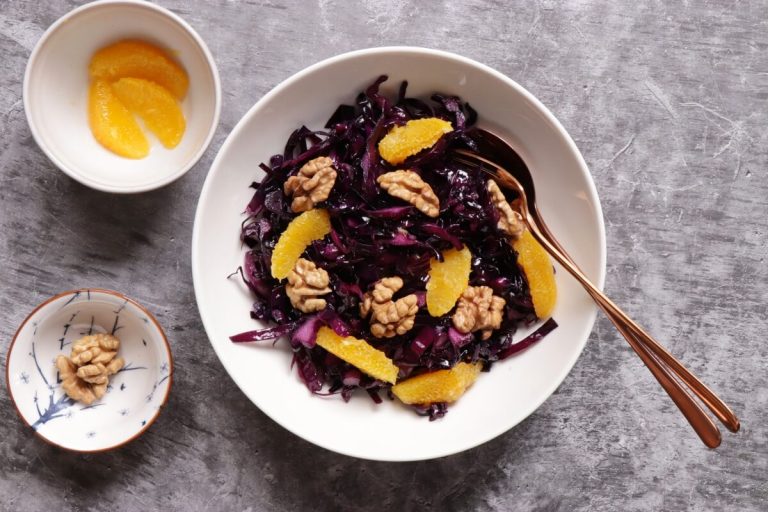 Step 2 - Modern Danish Red Cabbage Salad with Oranges and Nuts