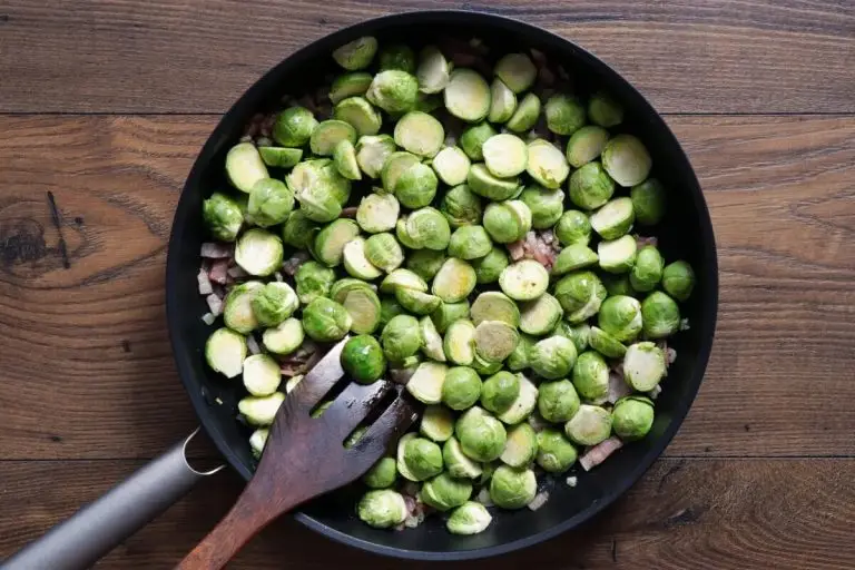 Pan Fried Brussels Sprouts with Turkey Bacon recipe - step 2