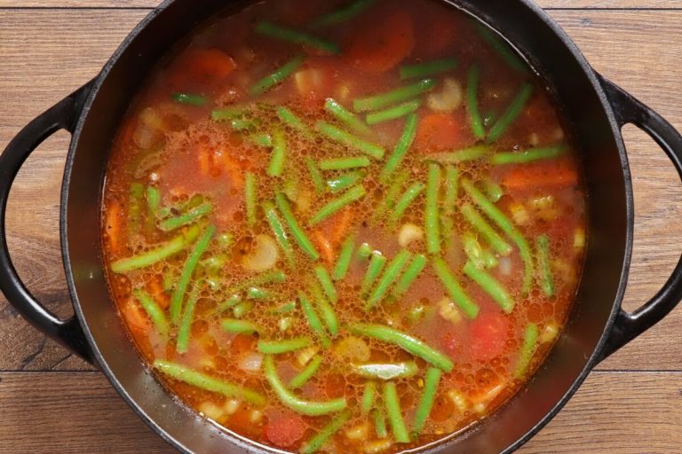 Step 3 - Simple Vegetable Hamburger Soup
