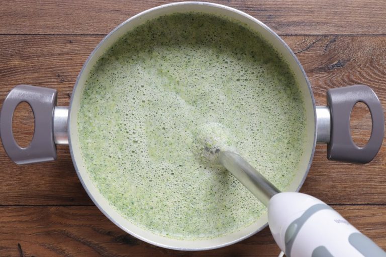Step 5 - Broccoli Soup with Feta Cheese & White Beans