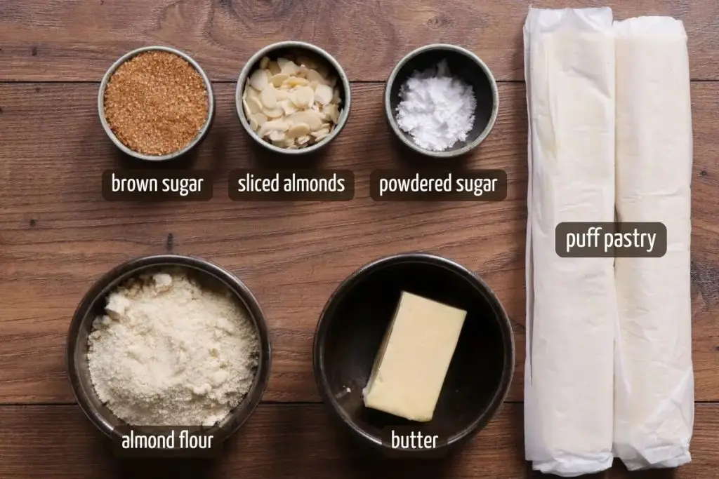 Ingredients for Giant Almond Croissant: a 5-Ingredient Recipe