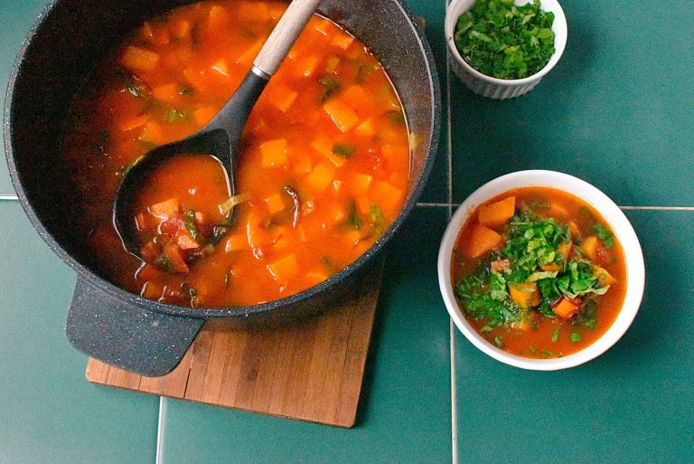 Step 8 - Sweet Potato and Greens Stew
