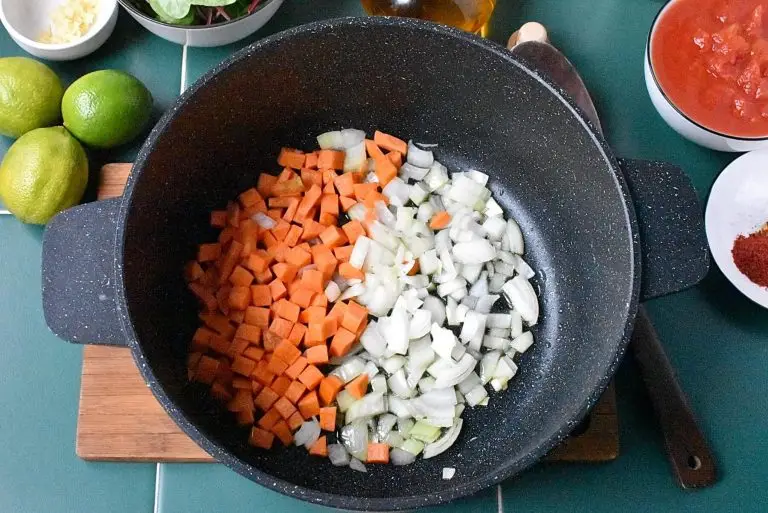 Sweet Potato and Greens Stew recipe - step 1