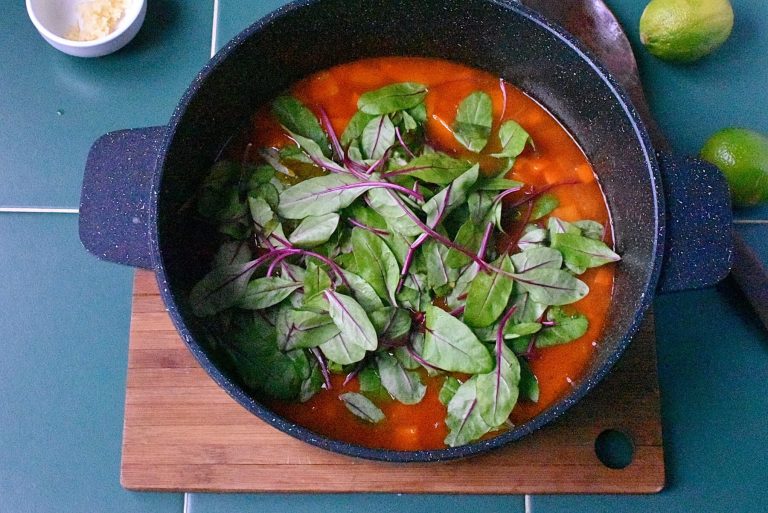 Step 6 - Sweet Potato and Greens Stew