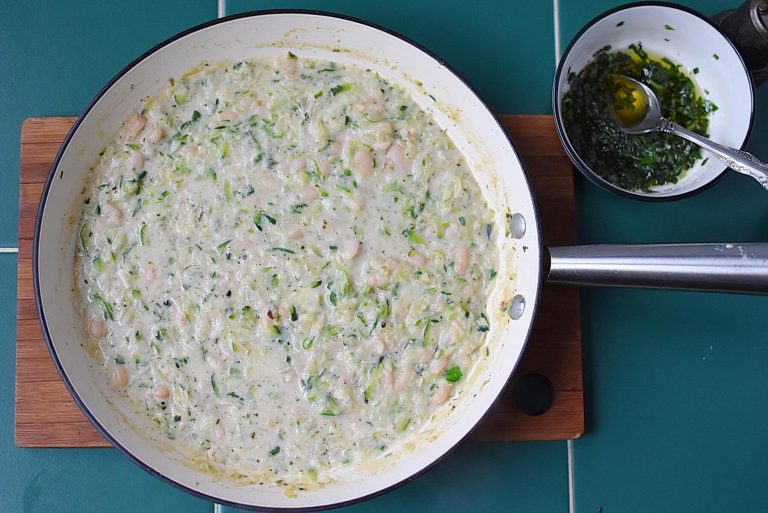 Step 8 - Creamy Zucchini and Lemon White Beans
