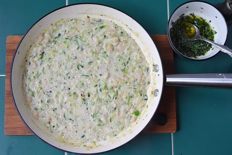 Step 8 - Creamy Zucchini and Lemon White Beans