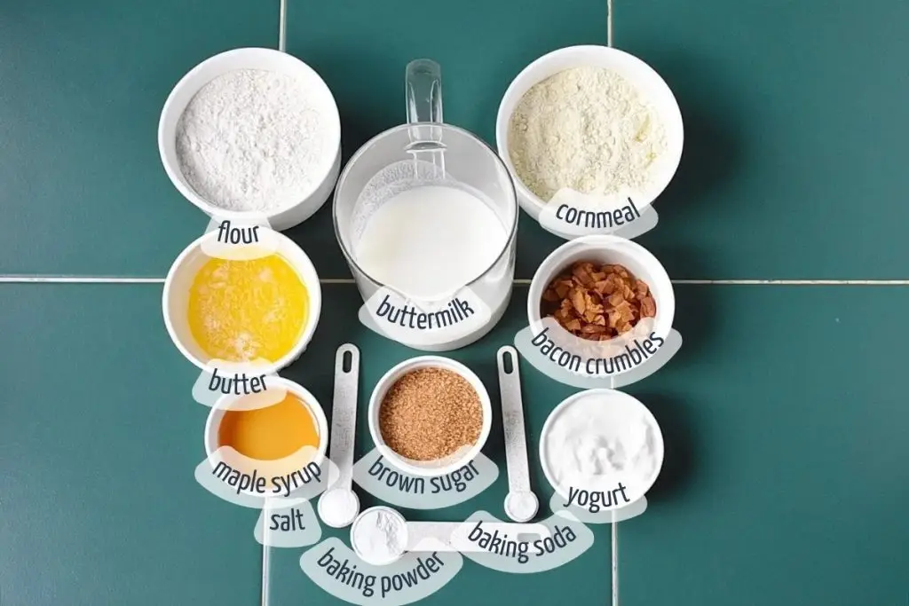 Ingredients for Egg-Free Cornbread – Quick & Delicious