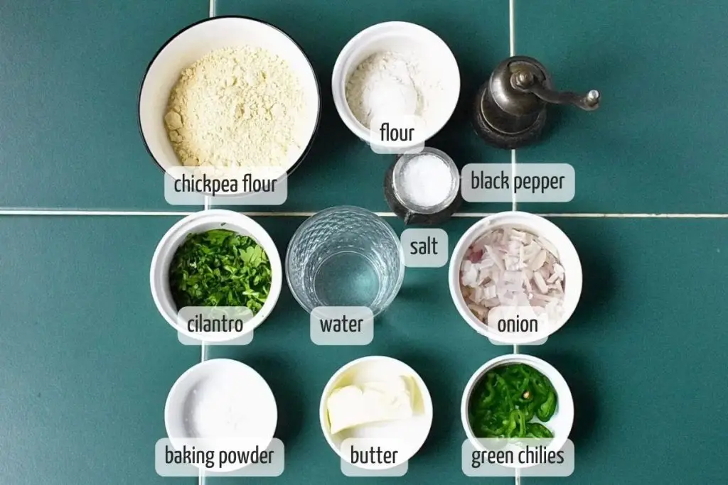 Ingredients for Eggless Omelet