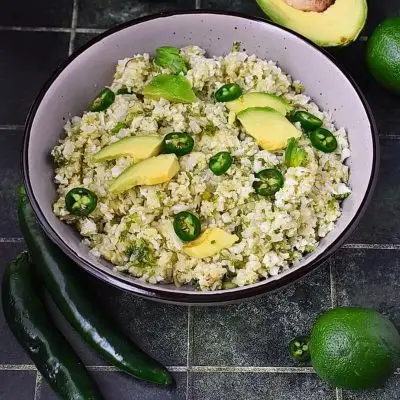 Fresh & Healthy Avocado Cauliflower Rice Recipe
