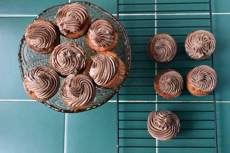 Step 10 - Gluten-Free Banana Cupcakes with Creamy Nutella Frosting