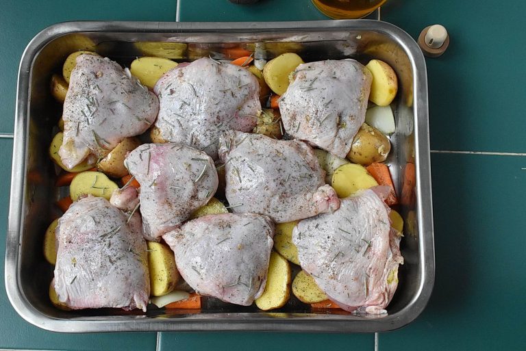 Step 3 - One-Pan Garlic Roasted Chicken and Potatoes Recipe