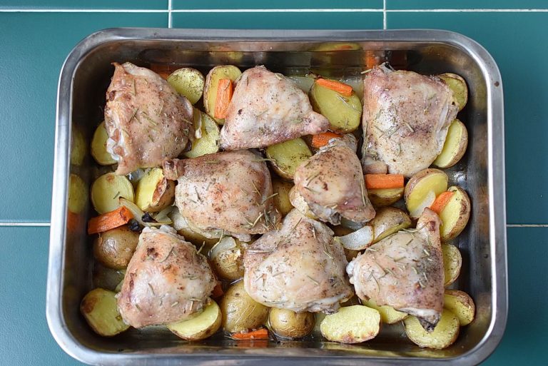 Step 4 - One-Pan Garlic Roasted Chicken and Potatoes Recipe